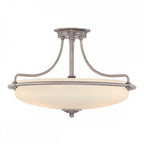 QZ-GRIFFIN-SFM-AN Griffin 4 Light Semi-Flush Antique Nickel