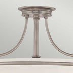 QZ-GRIFFIN-SFM-AN Griffin 4 Light Semi-Flush Antique Nickel