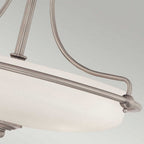 QZ-GRIFFIN-SFM-AN Griffin 4 Light Semi-Flush Antique Nickel