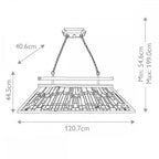 QZ-INGLENOOK-ISLE Inglenook 3 Light Island Chandelier Valiant Bronze
