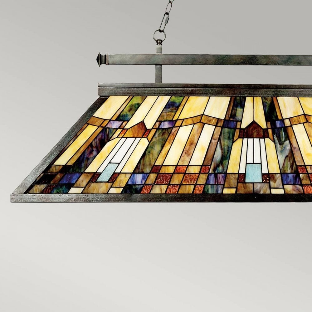 QZ-INGLENOOK-ISLE Inglenook 3 Light Island Chandelier Valiant Bronze