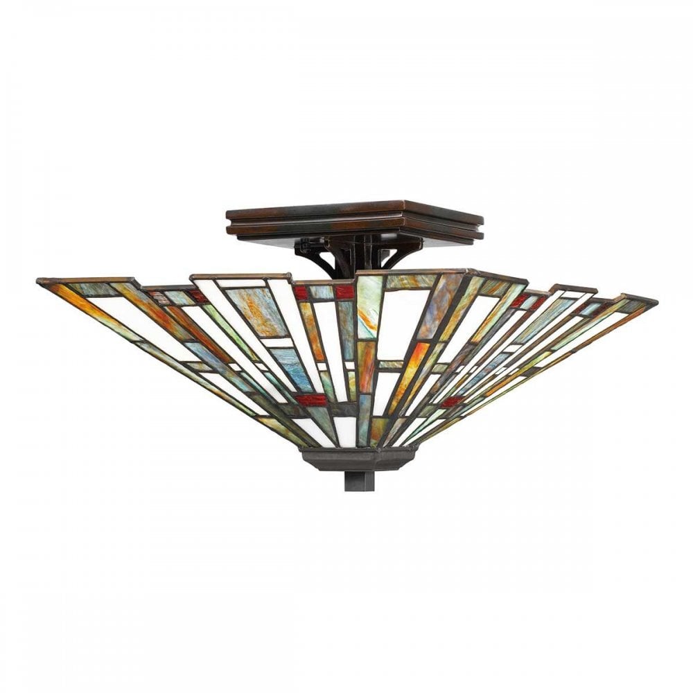 QZ-MAYBECK-F Maybeck 2 Light Flush Valiant Bronze