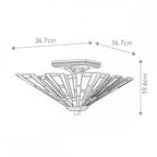QZ-MAYBECK-F Maybeck 2 Light Flush Valiant Bronze