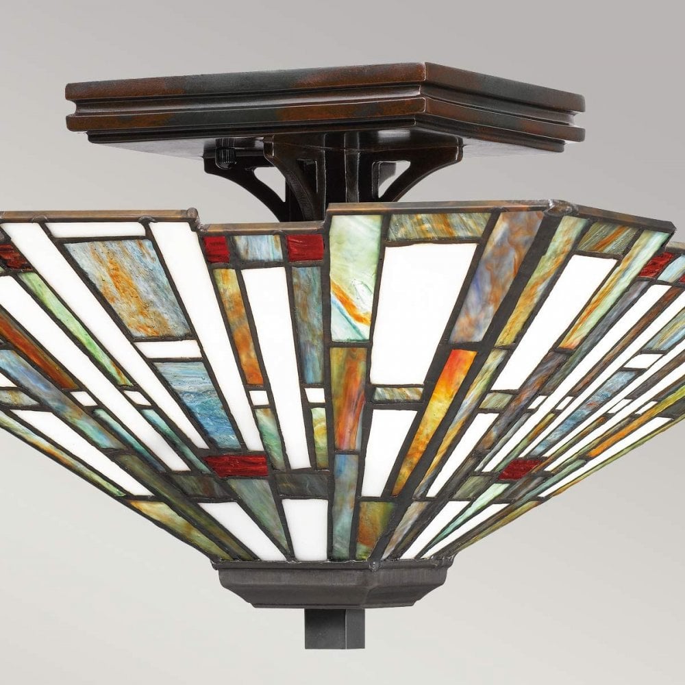QZ-MAYBECK-F Maybeck 2 Light Flush Valiant Bronze