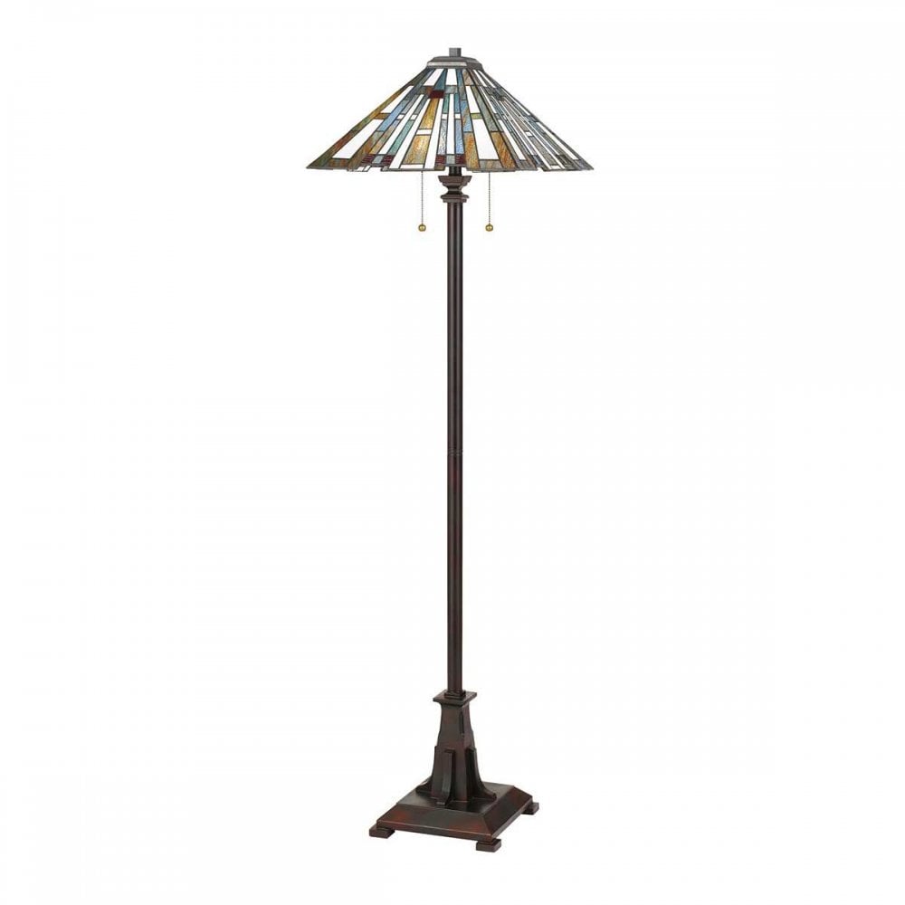 QZ-MAYBECK-FL Maybeck 2 Light Floor Lamp Valiant Bronze