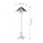 QZ-MAYBECK-FL Maybeck 2 Light Floor Lamp Valiant Bronze