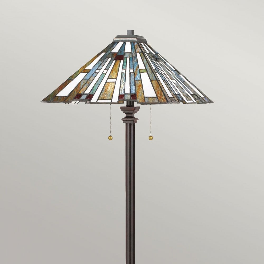 QZ-MAYBECK-FL Maybeck 2 Light Floor Lamp Valiant Bronze