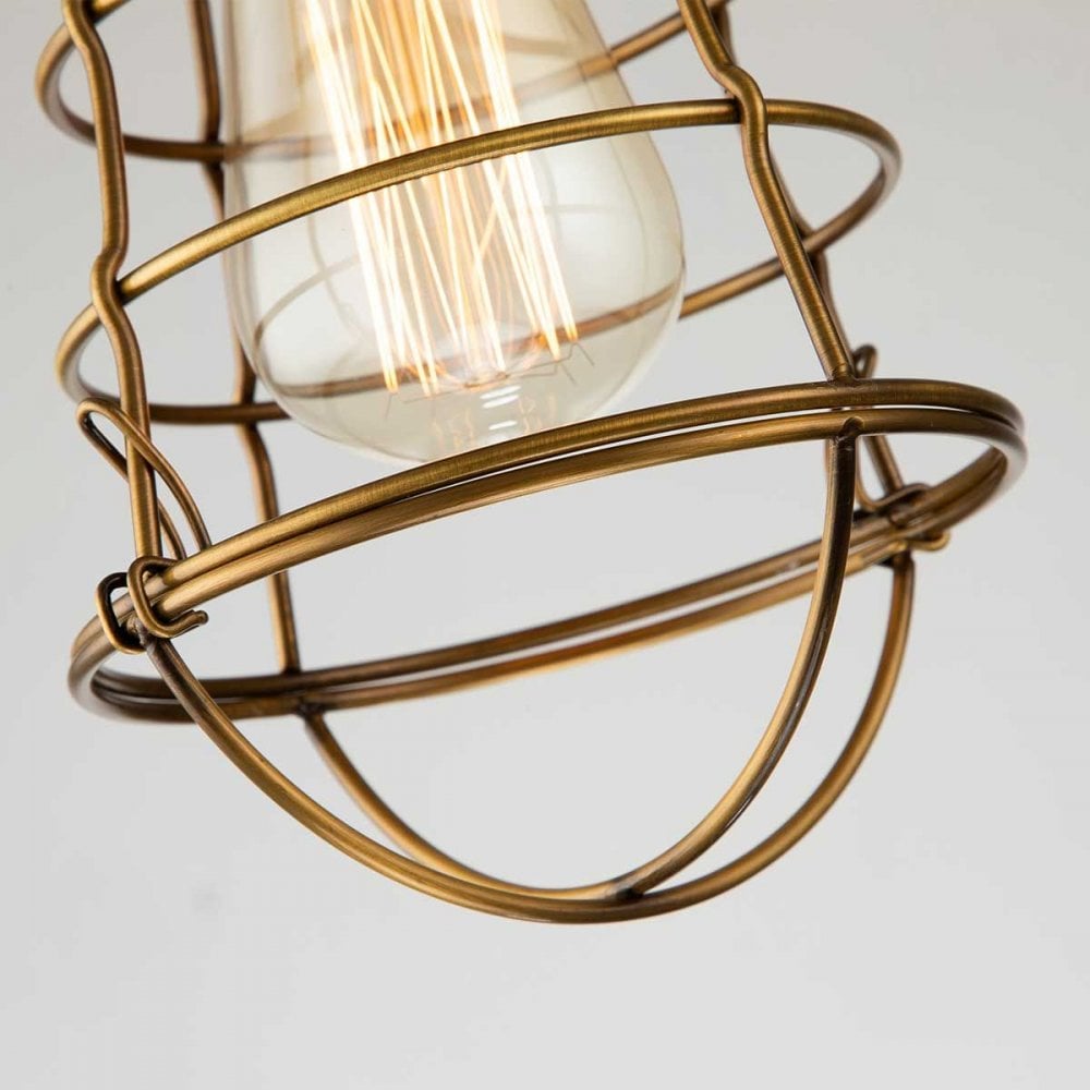 QZ-MIXON-SF-WS Mixon 1 Light Semi-Flush Weathered Brass