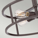 QZ-NEW-HARBOR-SF New Harbor 4 Light Semi-Flush Western Bronze