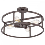QZ-NEW-HARBOR-SF New Harbor 4 Light Semi-Flush Western Bronze