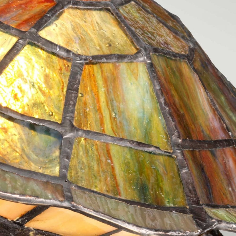 QZ-SAWBACK-TL Tiffany Animal Lamps Sawback Turtle Lamp Vintage Bronze