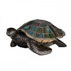 QZ-SAWBACK-TL Tiffany Animal Lamps Sawback Turtle Lamp Vintage Bronze