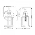 QZ-SWELL1-BB-BATH Swell 1 Light Wall Light Brushed Brass