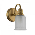 QZ-SWELL1-BB-BATH Swell 1 Light Wall Light Brushed Brass