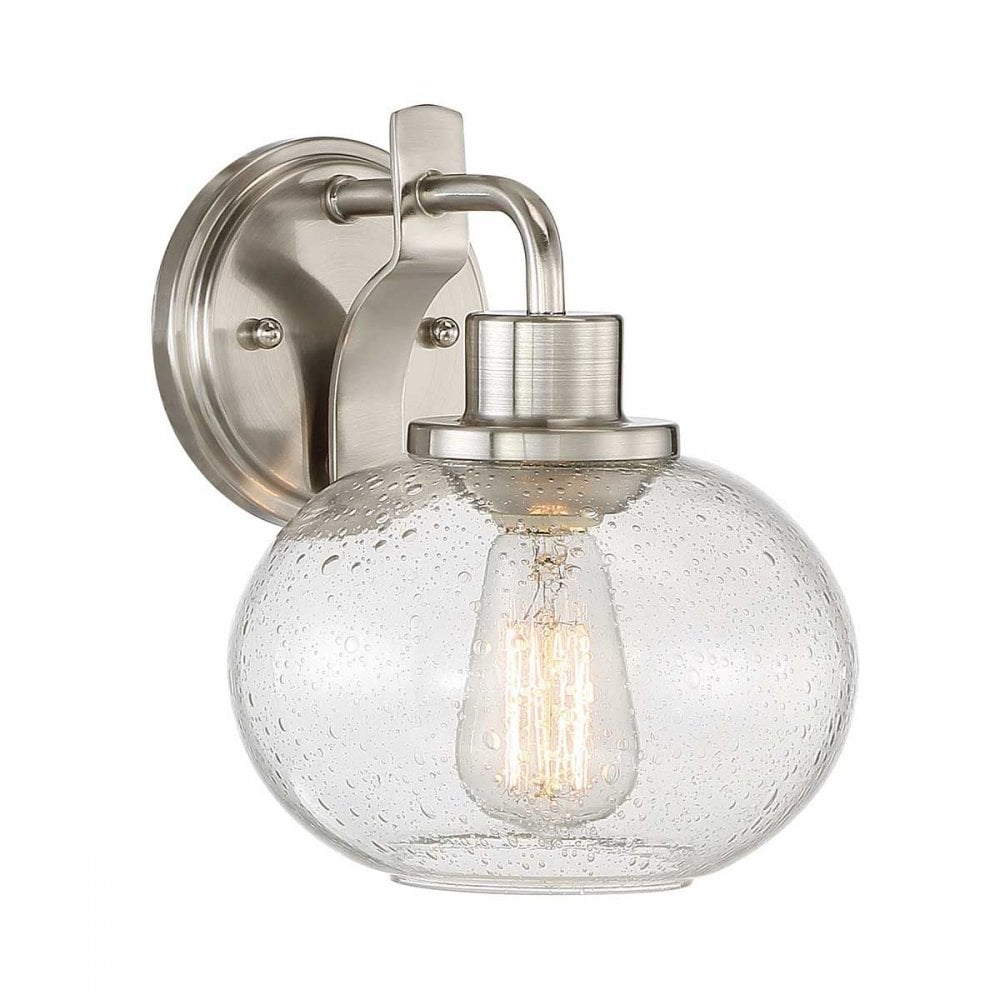 QZ-TRILOGY1-BN Trilogy 1 Light Wall Light Brushed Nickel