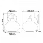 QZ-TRILOGY1-BN Trilogy 1 Light Wall Light Brushed Nickel