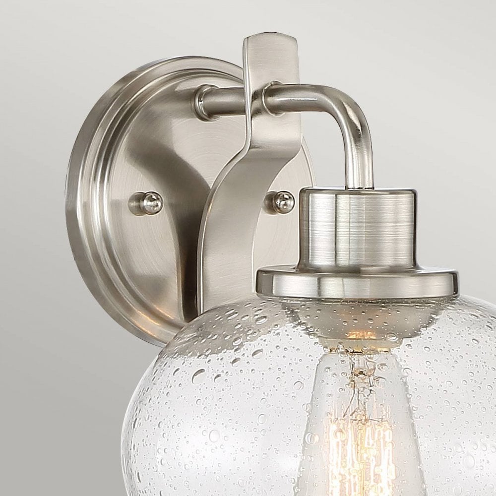 QZ-TRILOGY1-BN Trilogy 1 Light Wall Light Brushed Nickel