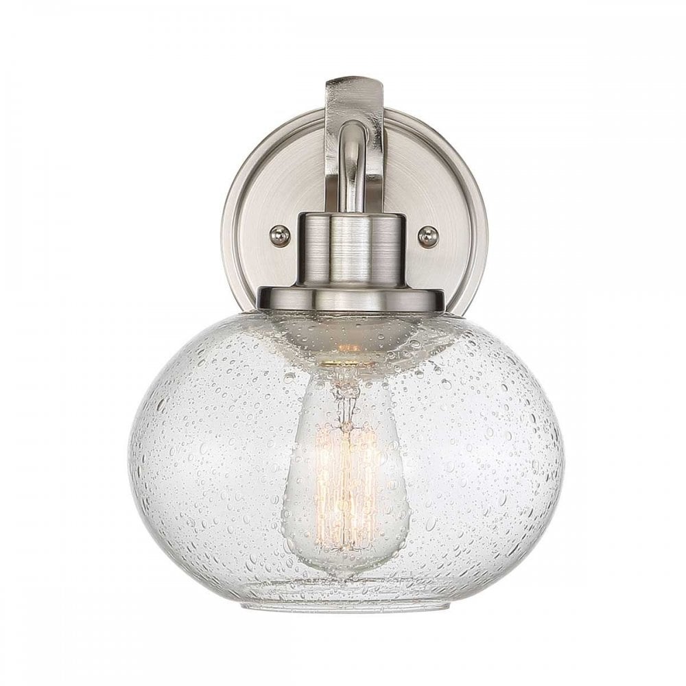 QZ-TRILOGY1-BN Trilogy 1 Light Wall Light Brushed Nickel