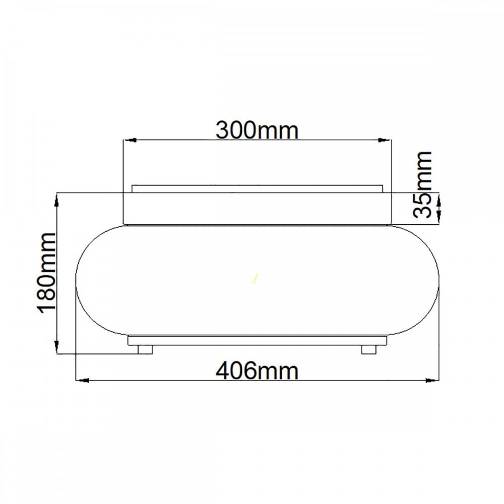 QZ-TRILOGY-FM-OZ Trilogy 3 Light Flush Old Bronze