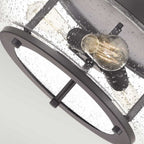 QZ-TRILOGY-FM-OZ Trilogy 3 Light Flush Old Bronze