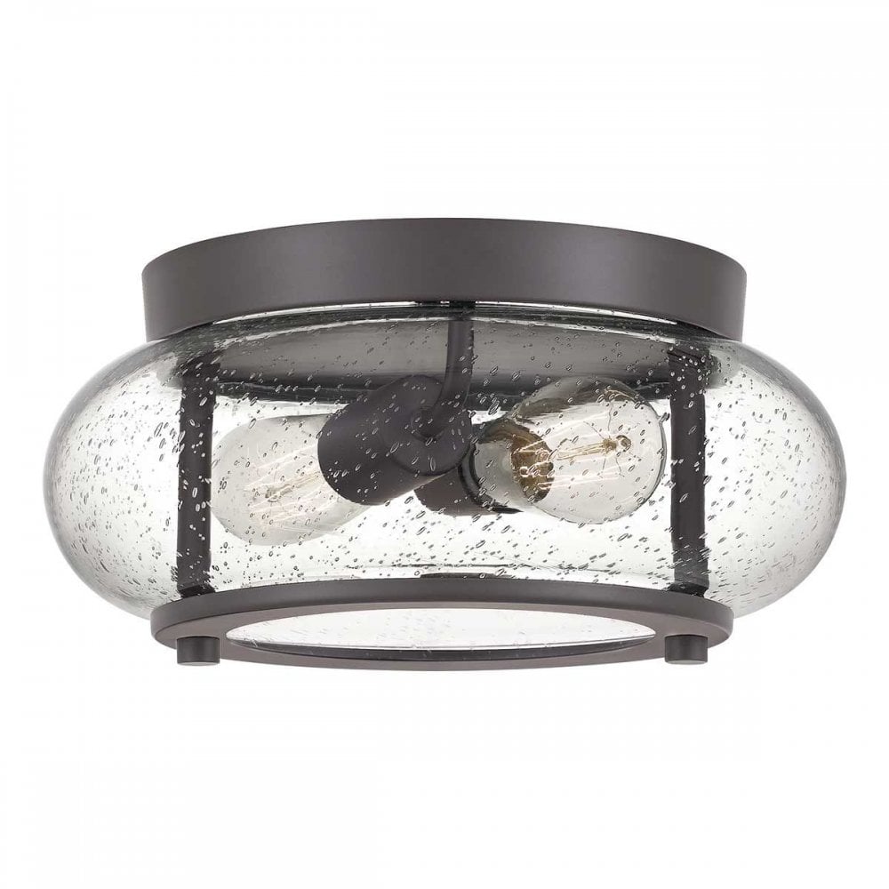QZ-TRILOGY-FS-OZ Trilogy 2 Light Flush Old Bronze