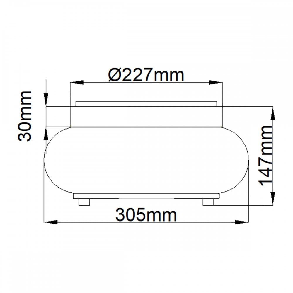 QZ-TRILOGY-FS-OZ Trilogy 2 Light Flush Old Bronze