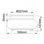 QZ-TRILOGY-FS-OZ Trilogy 2 Light Flush Old Bronze
