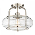 QZ-TRILOGY-SFS-BN Trilogy 1 Light Semi-Flush Brushed Nickel