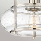 QZ-TRILOGY-SFS-BN Trilogy 1 Light Semi-Flush Brushed Nickel
