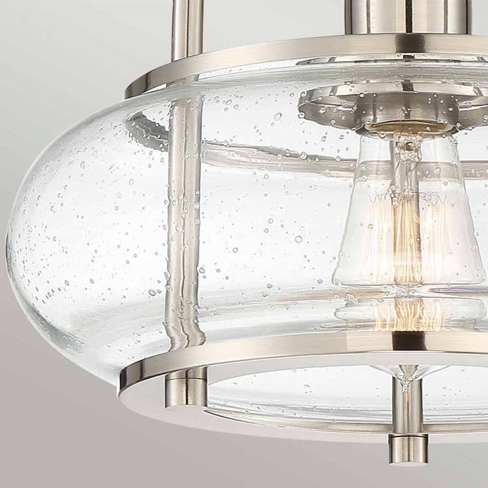 QZ-TRILOGY-SFS-BN Trilogy 1 Light Semi-Flush Brushed Nickel