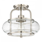 QZ-TRILOGY-SFS-BN Trilogy 1 Light Semi-Flush Brushed Nickel