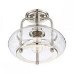 QZ-TRILOGY-SFS-BN Trilogy 1 Light Semi-Flush Brushed Nickel