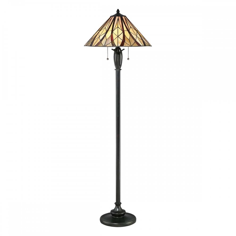 QZ-VICTORY-FL 2 Light Victory Floor Lamp Valiant Bronze