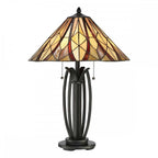 QZ-VICTORY-TL 2 Light Victory Table Lamp Valiant Bronze