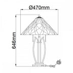 QZ-VICTORY-TL 2 Light Victory Table Lamp Valiant Bronze