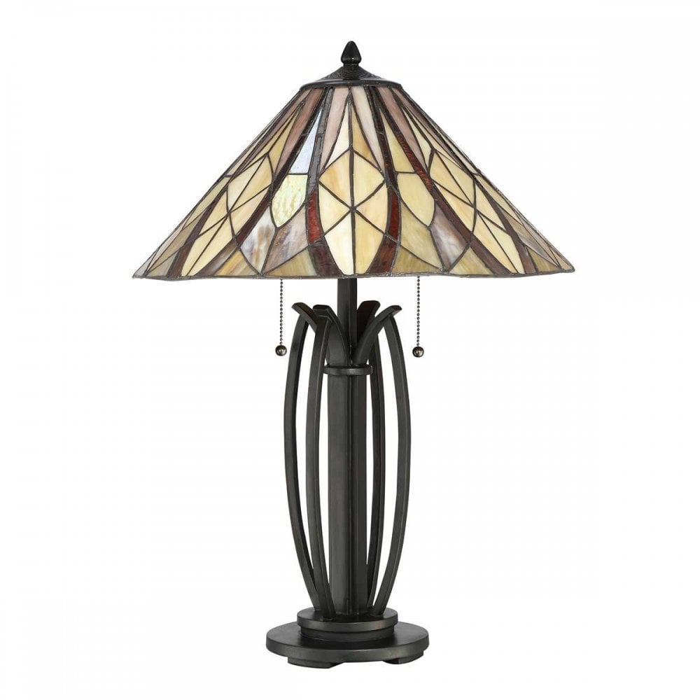 QZ-VICTORY-TL 2 Light Victory Table Lamp Valiant Bronze