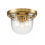 QZ-WHISTLING-F-BB Whistling 3 Light Flush Brushed Brass