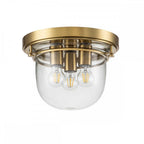 QZ-WHISTLING-F-BB Whistling 3 Light Flush Brushed Brass