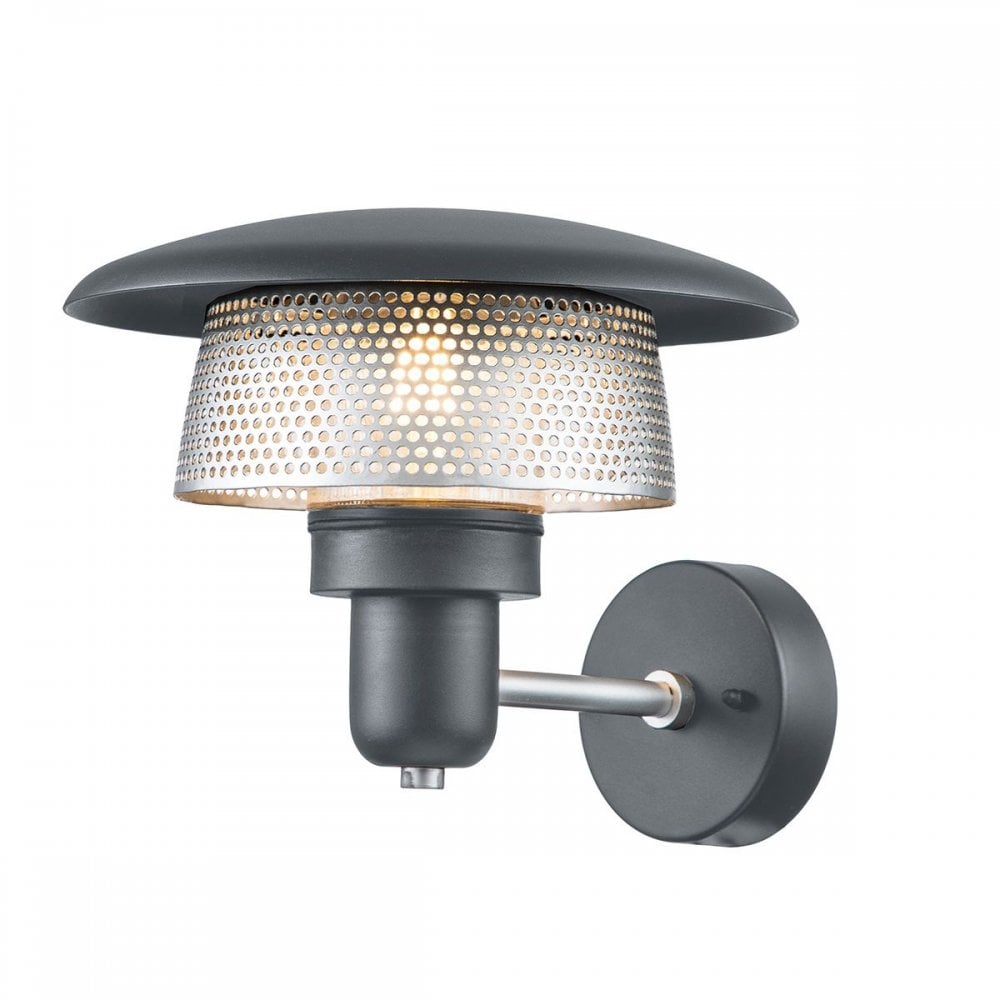 SATURNE Saturne 1 Light Wall Lantern Grey