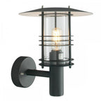 ST1-BLACK Stockholm 1 Light Wall Lantern - Black