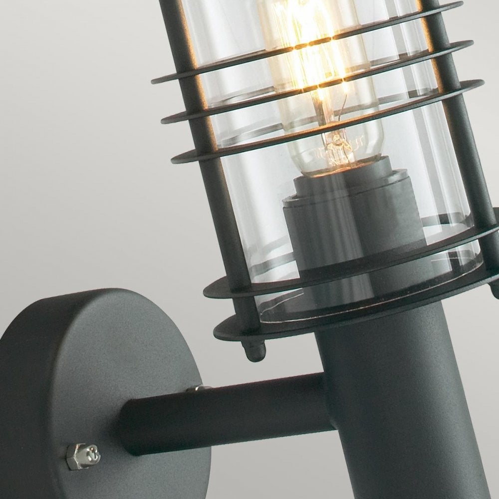 ST1-BLACK Stockholm 1 Light Wall Lantern - Black