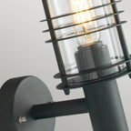 ST1-BLACK Stockholm 1 Light Wall Lantern - Black