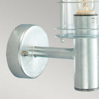 ST1-GALVANIZED Stockholm 1 Light Wall Lantern - Galvanised