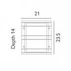 ST-FLU-E27-BLK-C Stockholm 1 Light Flush Light - Black With Clear Glass Black