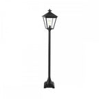 T4-BLACK Turin 1 Light Pillar - Black