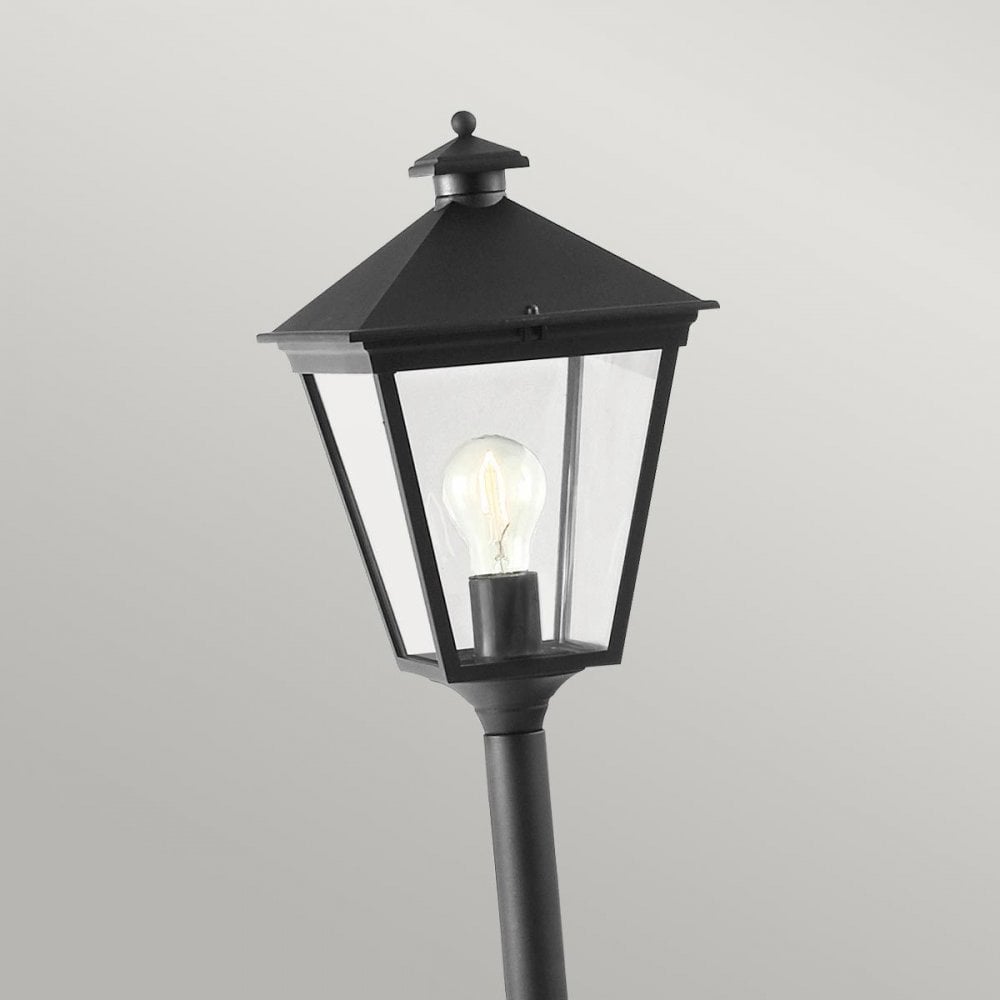 T4-BLACK Turin 1 Light Pillar - Black