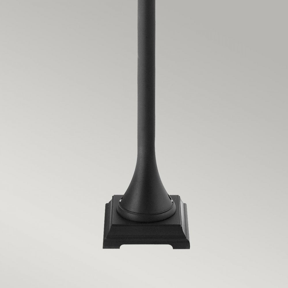 T4-BLACK Turin 1 Light Pillar - Black