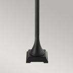 T4-BLACK Turin 1 Light Pillar - Black