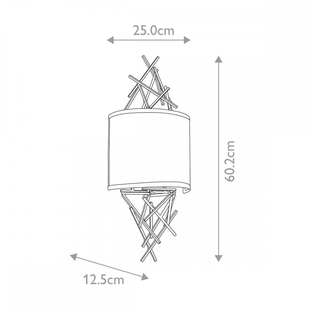 TAIKO2 Taiko 2 Light Wall Light Olde Bronze