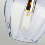 TIBER-P-CLEAR Tiber 1 Light Pendant Polished Nickel/ Clear Glass